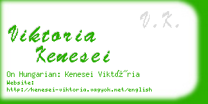 viktoria kenesei business card